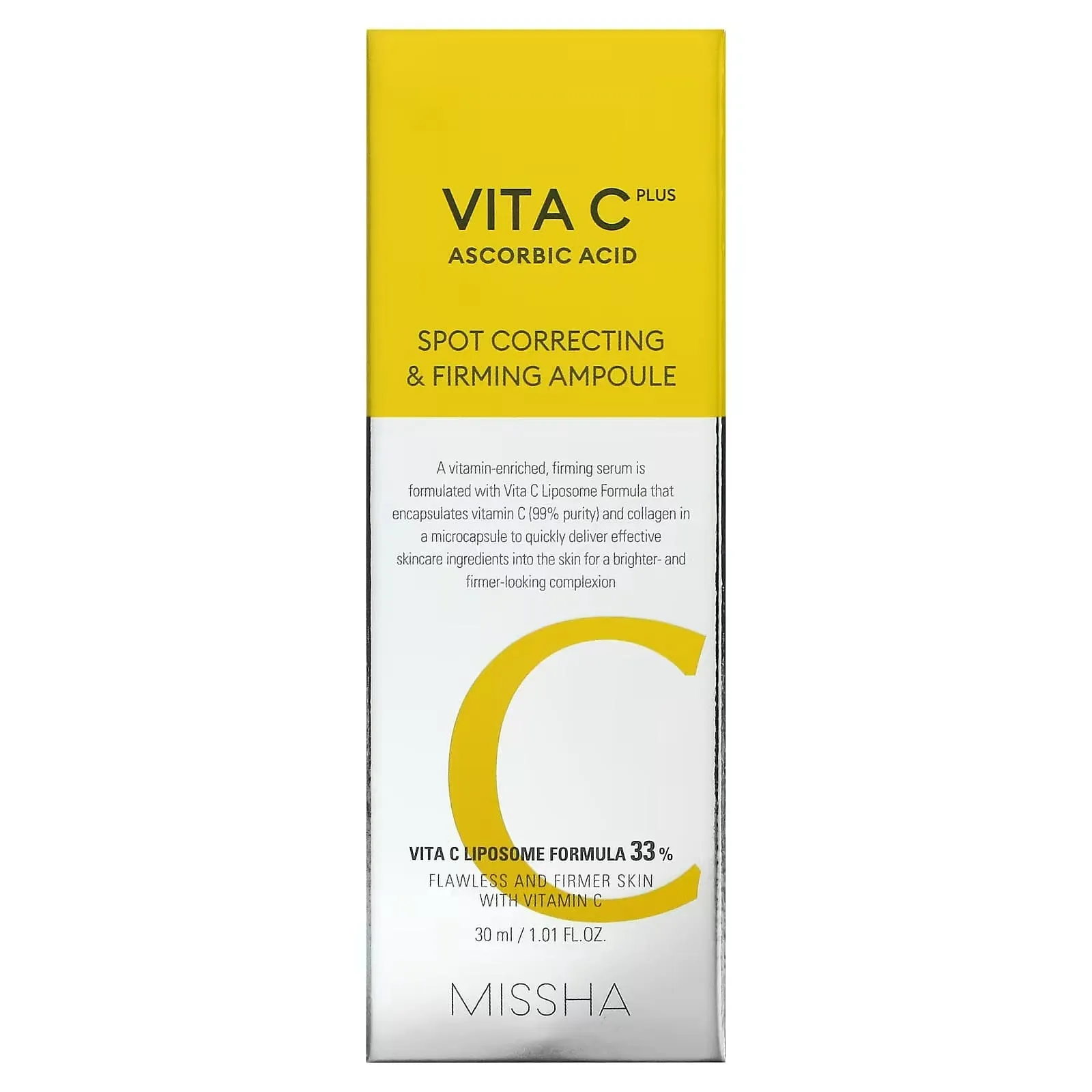 Anti-aging serum-ampoule with vitamin C Missha Vita C Plus Spot Correcting & Firming Ampoule, 30ml