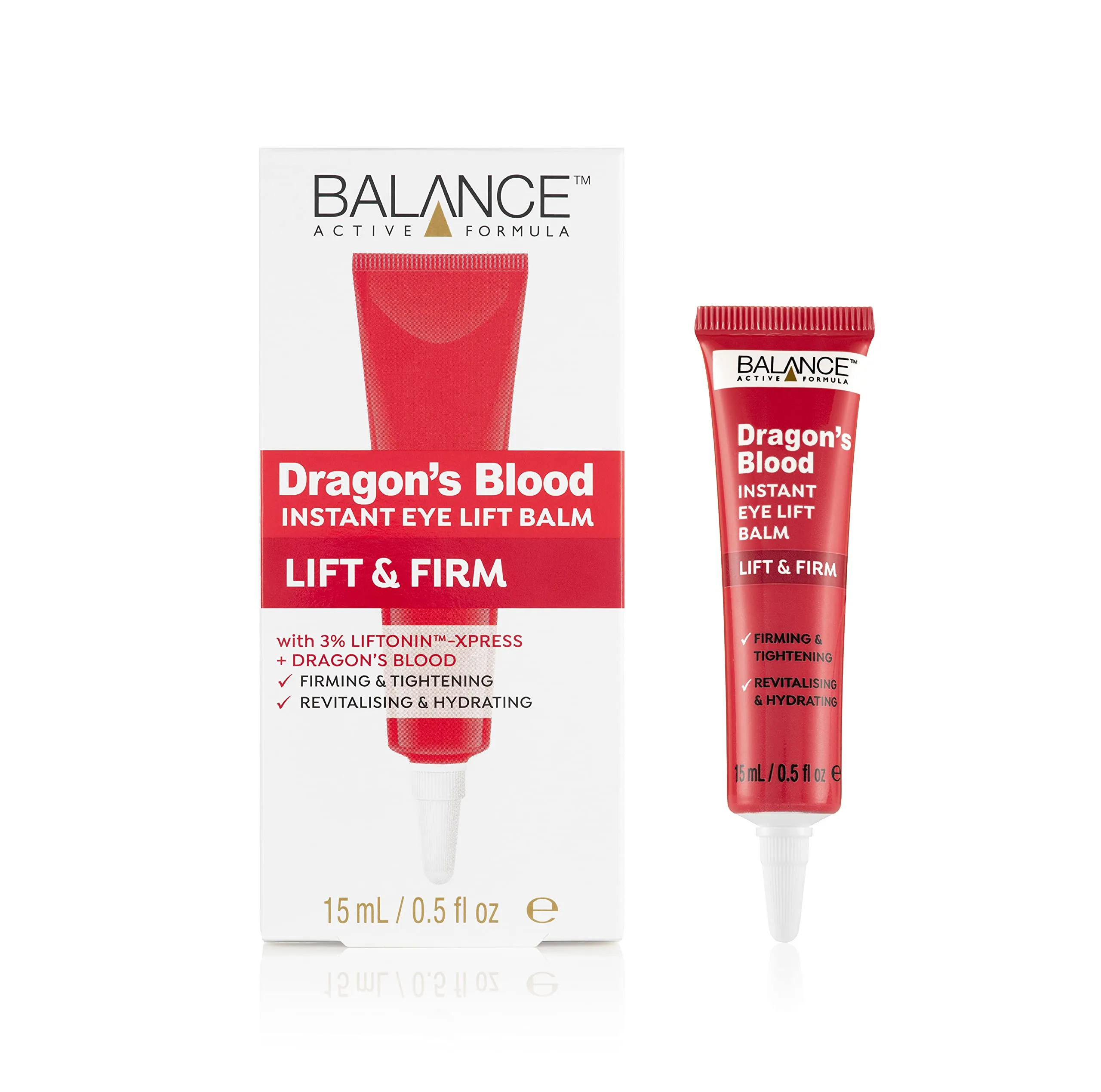 Balance Active Formula Dragons Blood Instant Eye Lift Balm (15ml) - Firming & tightening. Revitalising & Hydrating. Dragon's Blood