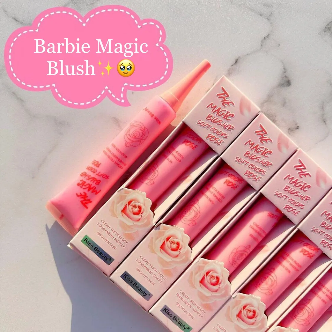 Barbie Magic Soft Blush Pink Magic Rose Color Changing Blush