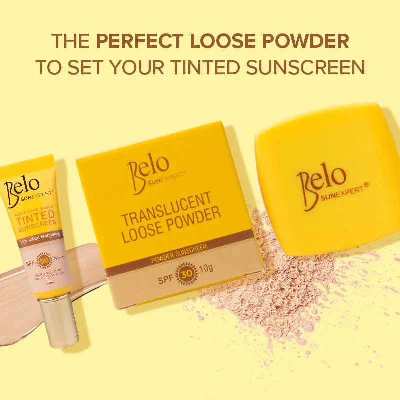 Belo SunExpert Translucent Loose Powder 10g   FREE Tinted Sunscreen 10mL