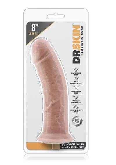 Blush Dr. Skin Vanilla 8 Inch Cock With Suction Cup