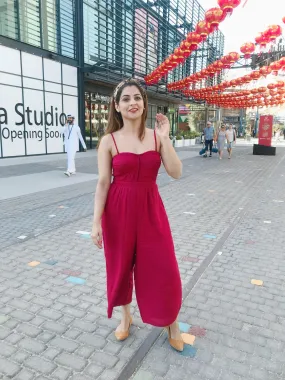 Blush Red Jumpsuit