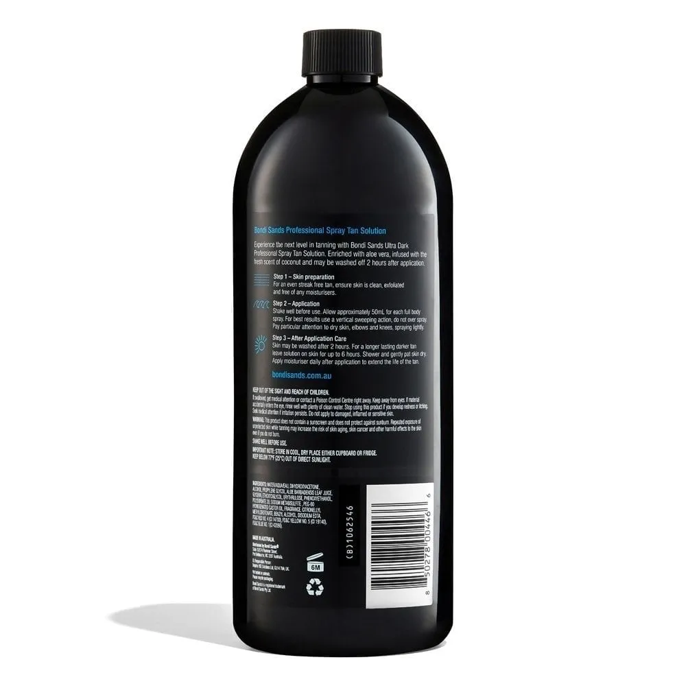 Bondi Sands Professional Spray Tan Solution Ultra Dark 1000ml