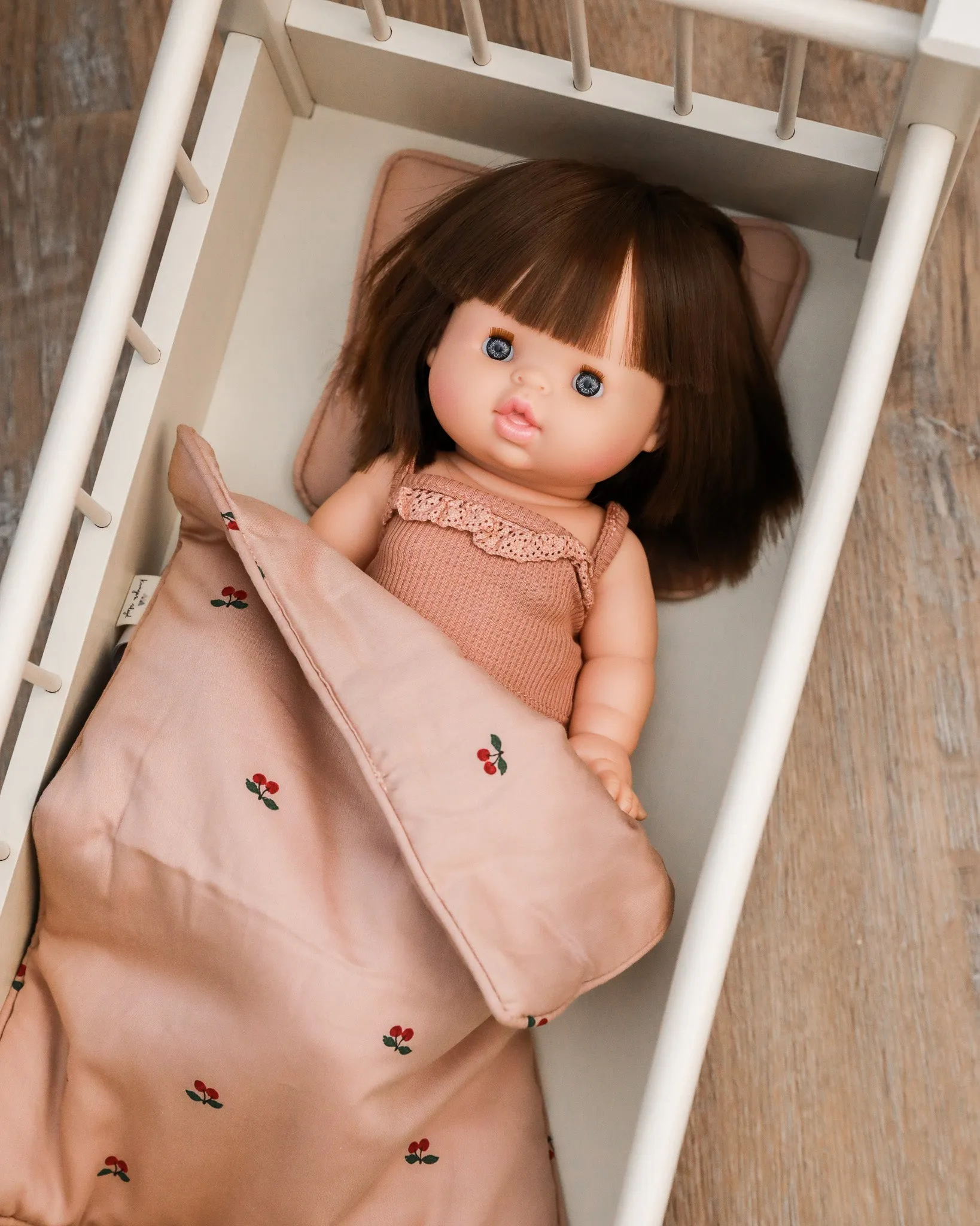 Doll Bedding Set - Cherry Blush