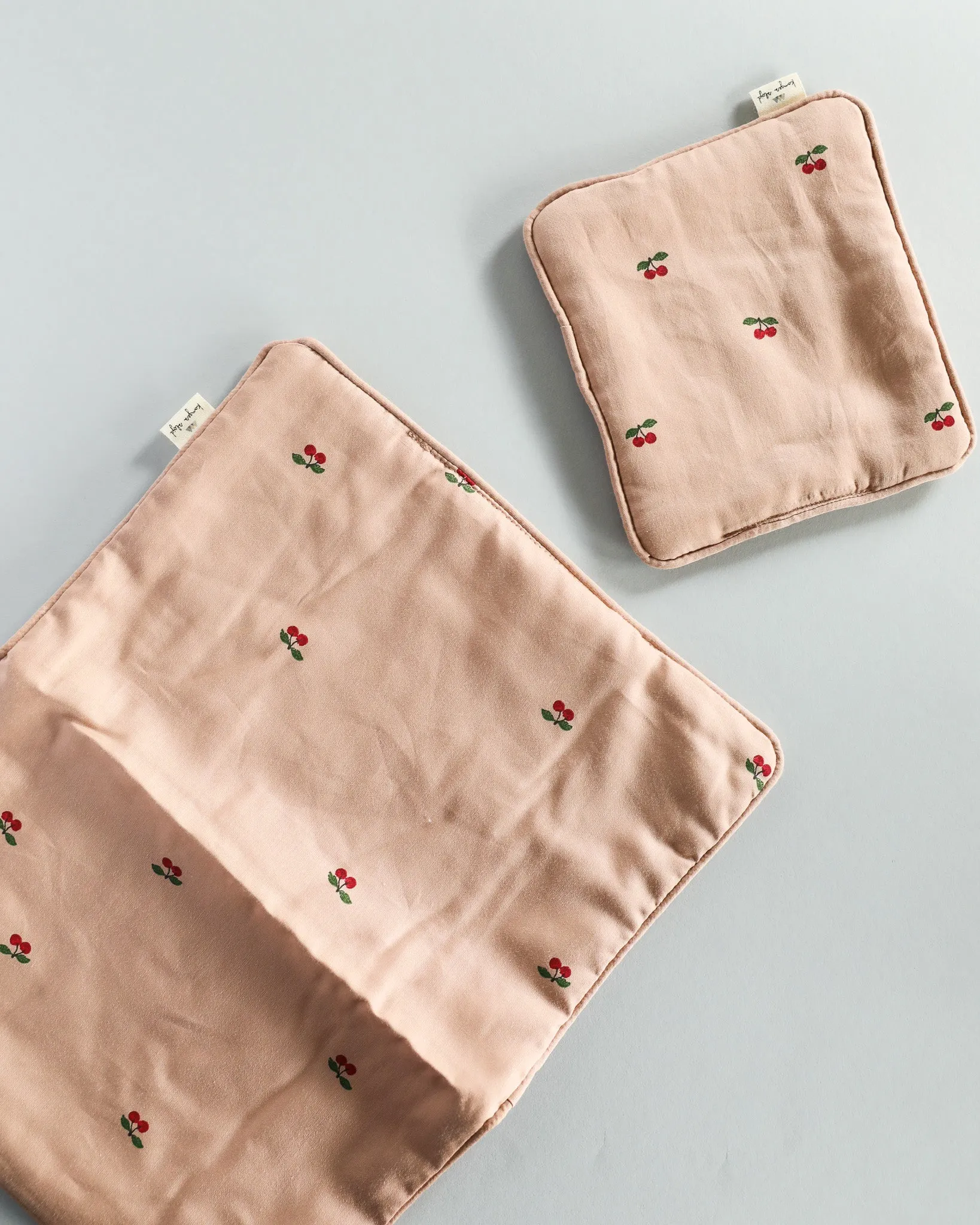 Doll Bedding Set - Cherry Blush