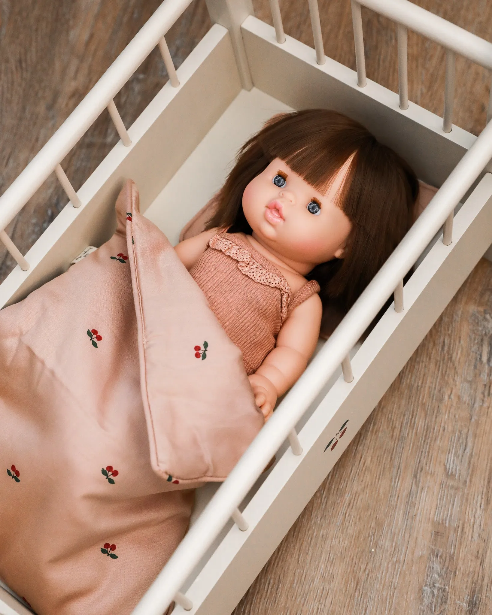 Doll Bedding Set - Cherry Blush