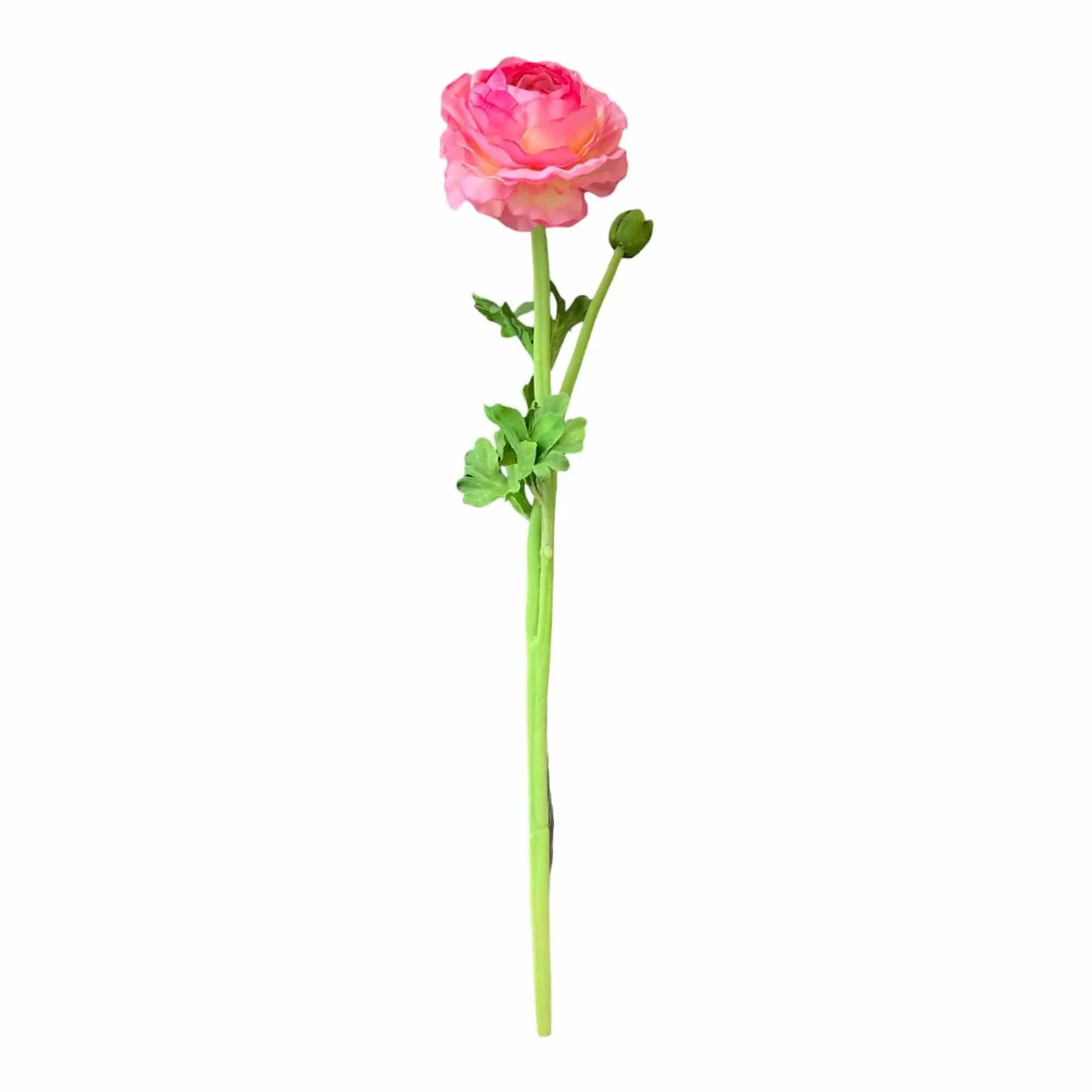 Faux Pink Ranunculus Flower