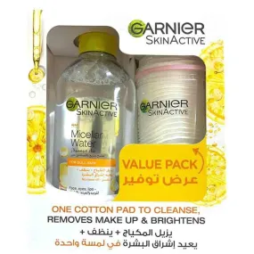 Garnier Skin Active Micellar Water with Cotton Pad Value Pack