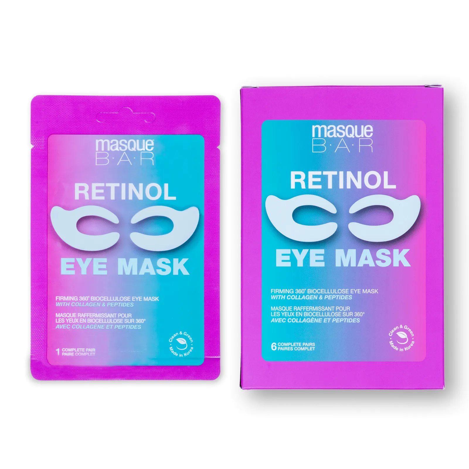 Masque Bar Firming 360 Degree Bio Cellulose Retinol Eye Mask