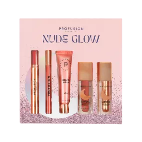 Nude Glow 5 PC Lip & Blush Set