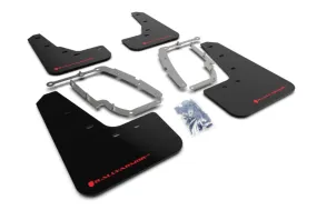 Rally Armor 17  Tesla Model 3 UR Black Mud Flap w/ Red Logo