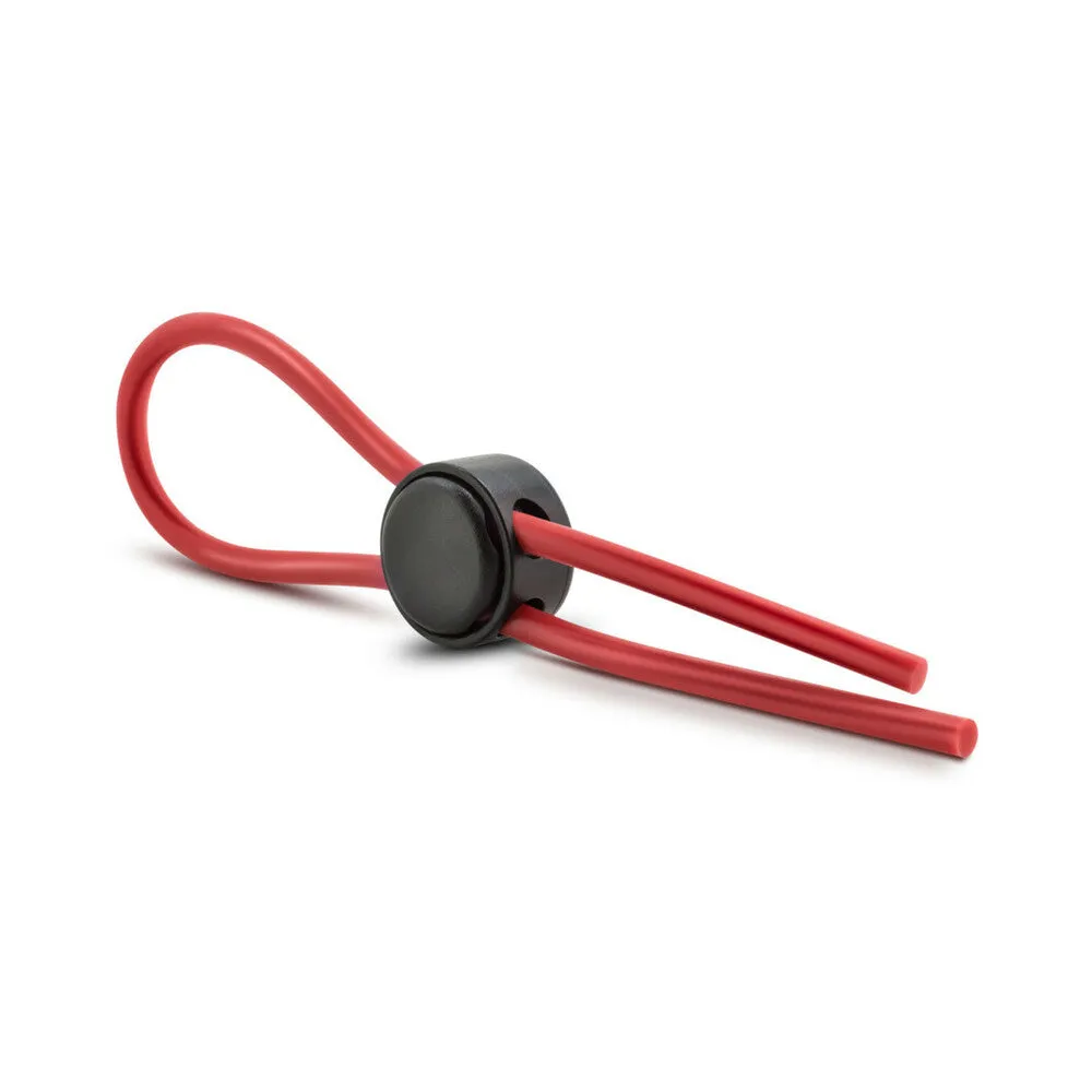 Stay Hard Silicone Loop Lasso/Bolo Cockring Red