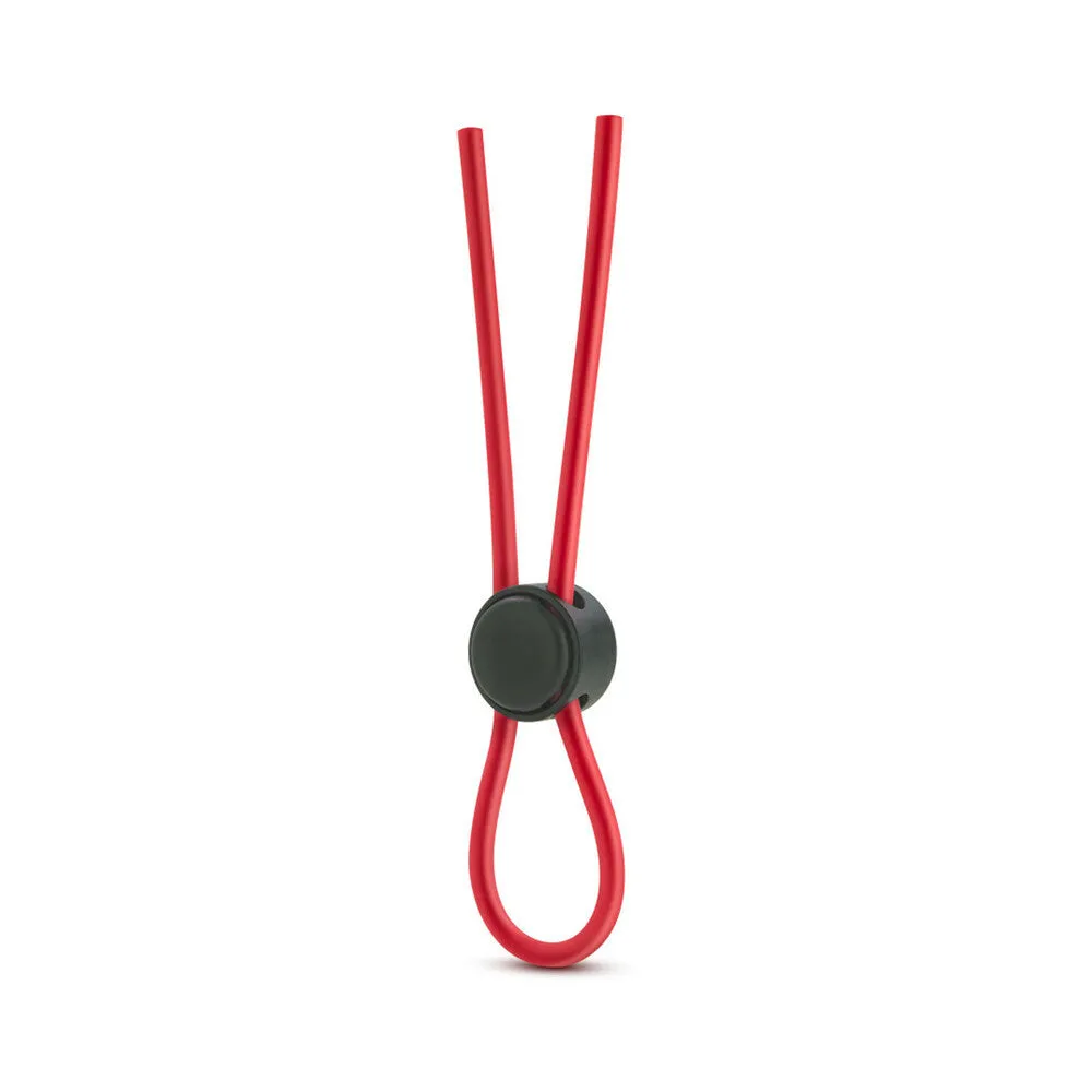 Stay Hard Silicone Loop Lasso/Bolo Cockring Red